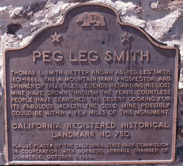 Peg Leg Smith Historic Landmark 750 The Borrego Experience